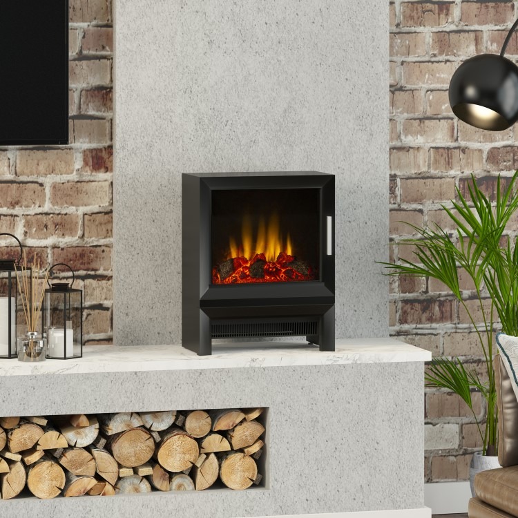 Be Modern Flare Qube Black Freestanding Electric Stove - Image 2