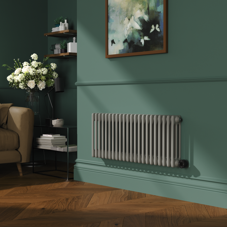 Smoked Stone Horizontal Smart Electric Radiator with Wi-Fi Thermostat - 1200W - H400xW1190mm - Bathroom Safe - Image 2