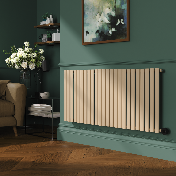 Elk Brown Horizontal Smart Electric Radiator with Wi-Fi Thermostat - 2000W - H600xW1410mm - Bathroom Safe - Image 2