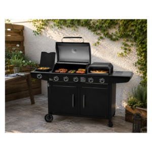 Boss Grill Forno 3-in-1 3 Burner Gas BBQ with Pizza Oven - Black