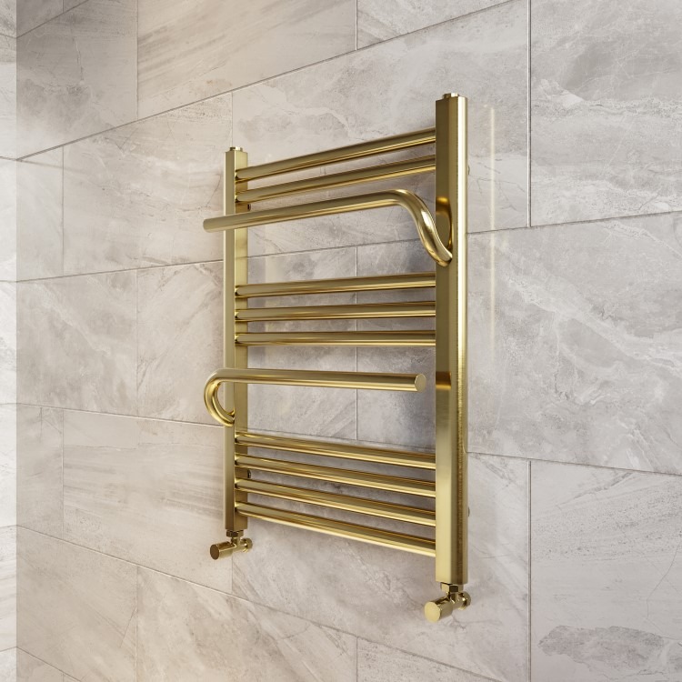 Brass Towel Radiator 650 x 500mm - Nazco - Image 2