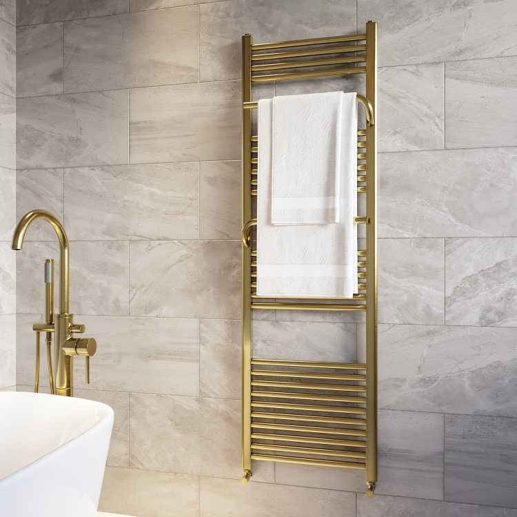 Brass Towel Radiator 1600 x 500mm - Nazco - Image 2