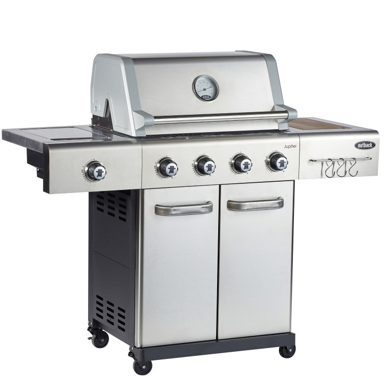 Outback Jupiter 4 Burner Hybrid S/S with Utility Basket Cover + Access - Image 2