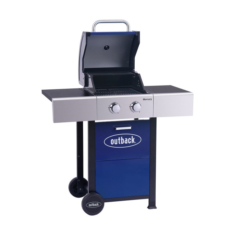 Outback OUT371167 Mercury 2 Burner Gas BBQ - Blue - Image 2