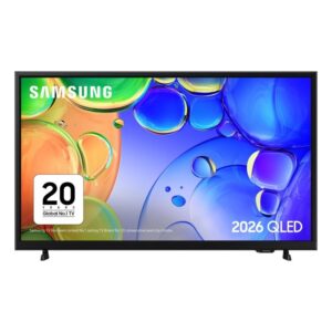 Samsung QE32Q5FAAUXXU 32" QLED Full HD Smart TV with Tizen OS HDR Smart Streaming Apps Slim Bezel Design & Compact QLED TV