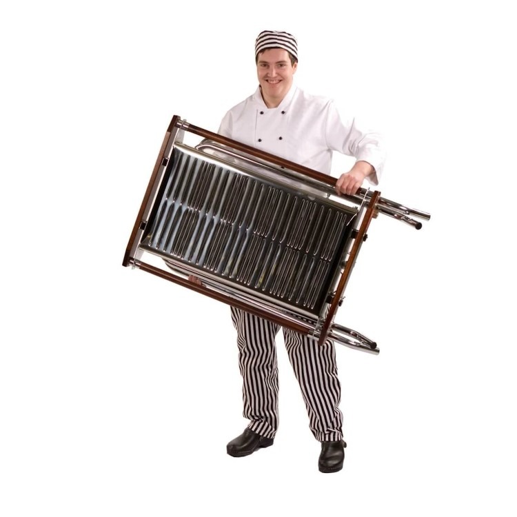 Cinders SG80 Classic Slimfold Professional Folding Gas Barbecue - Single Zone - Image 2