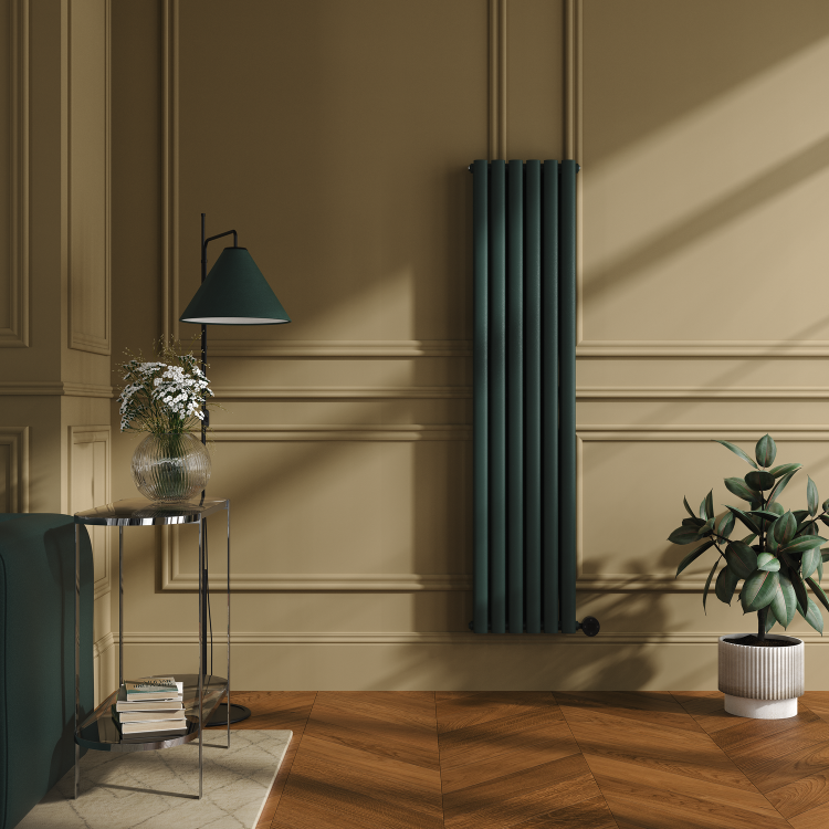 Evergreen Vertical Smart Electric Radiator with Wi-Fi Thermostat - 1200W - H1600xW354mm - Bathroom Safe - Image 2