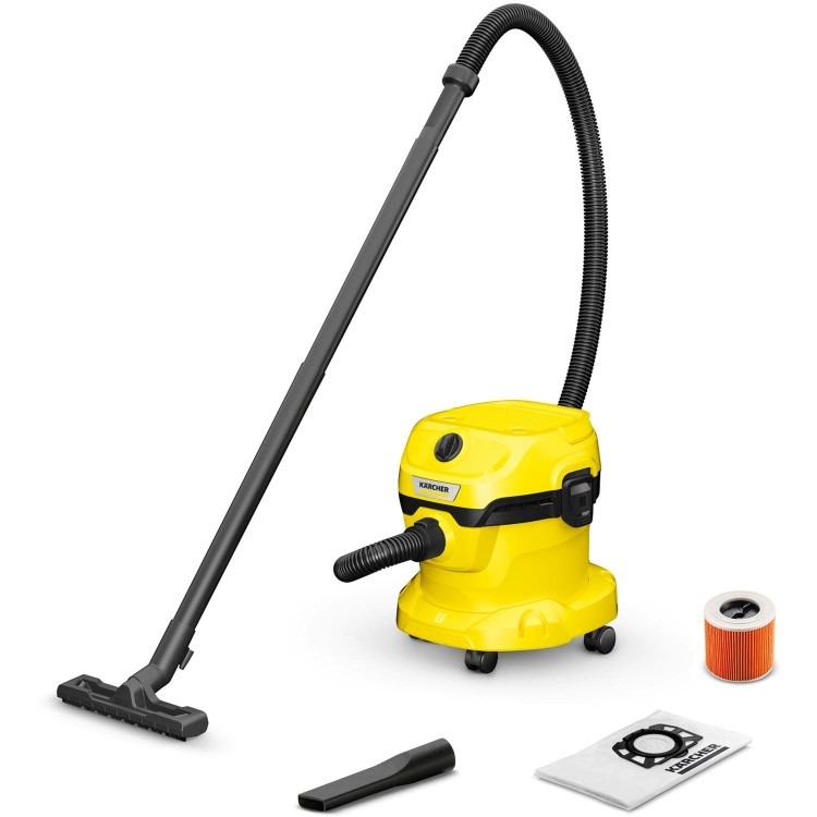 Kärcher WD2 Plus 12L Wet & Dry Vacuum Cleaner – Powerful Home & Garage Cleaning