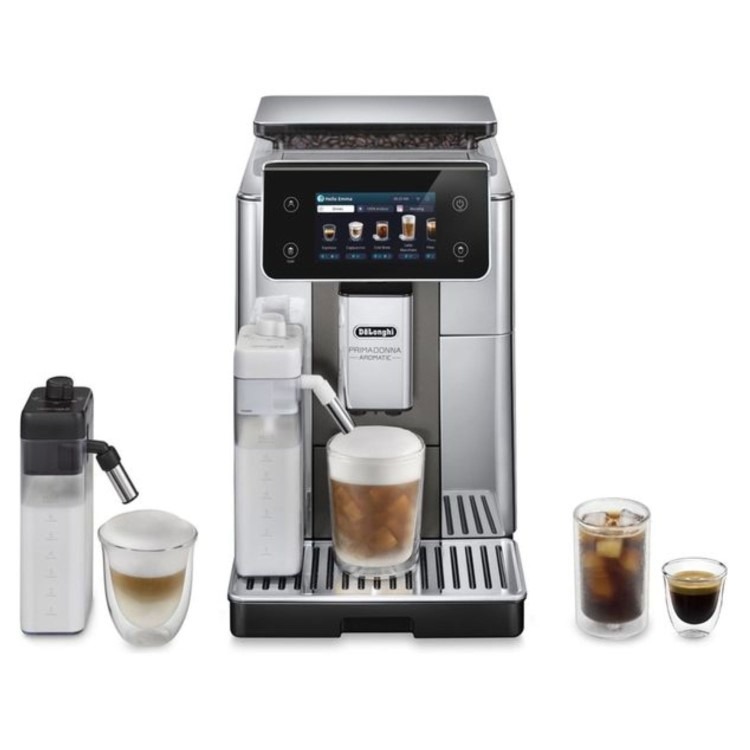 De’Longhi PrimaDonna Aromatic Bean-to-Cup Coffee Machine ECAM630.75 – Silver