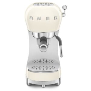 Smeg Retro Espresso Coffee Machine ECF02CRUK - Cream
