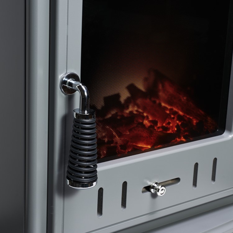 Adam Aviemore Grey Electric Stove Fire - Image 3
