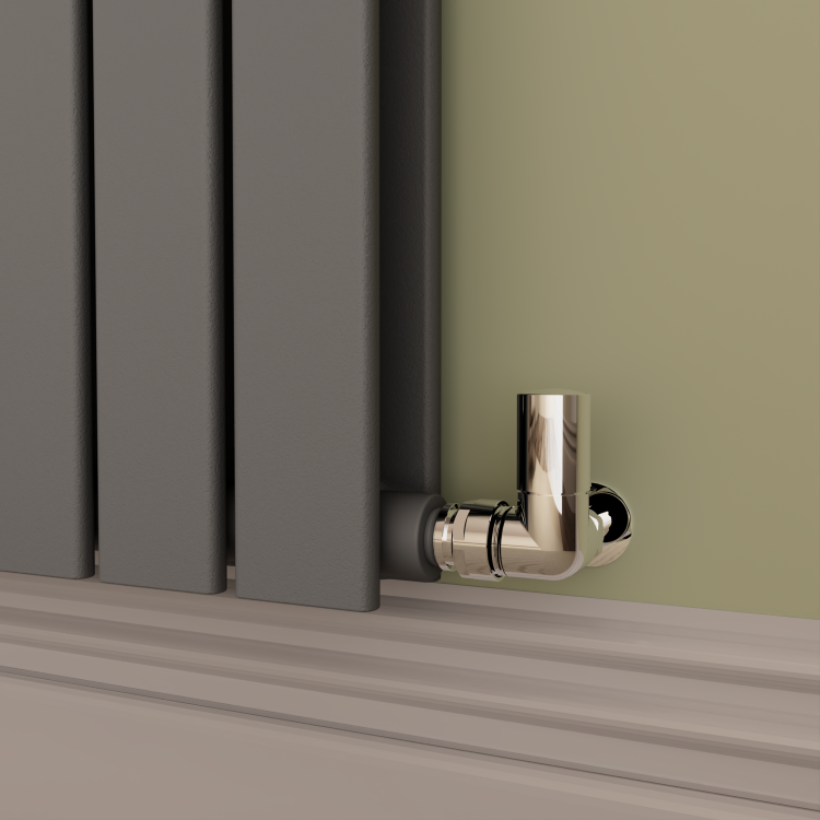 Riace Anthracite Horizontal Flat Designer Radiator 800x1020mm Double Panel 4948 BTU - Image 2
