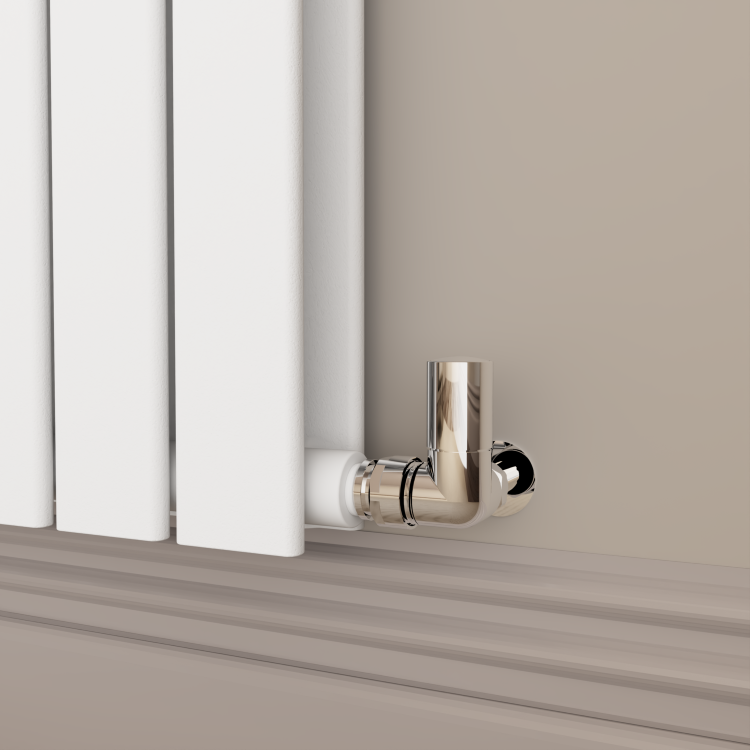 Riace White Horizontal Flat Designer Radiator 800x1020mm Double Panel 4948 BTU - Image 2
