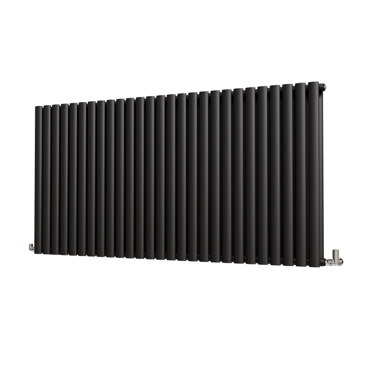 Beige Grey Horizontal Smart Electric Radiator with Wi-Fi Thermostat - 1200W - H600xW1000mm - Bathroom Safe - Image 3