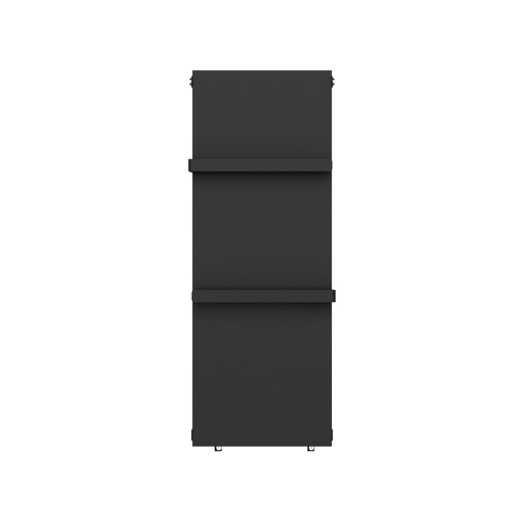Black Vertical Panel Radiator with Towel Bars 1220 x 452mm - Hesperia - Image 3