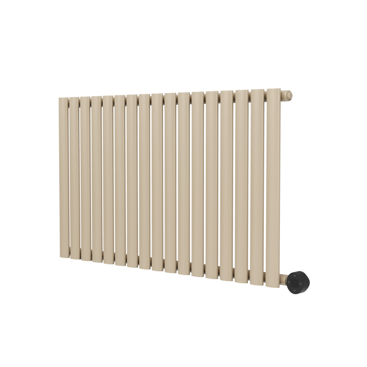 Beige Grey Horizontal Smart Electric Radiator with Wi-Fi Thermostat - 1200W - H600xW1000mm - Bathroom Safe - Image 3