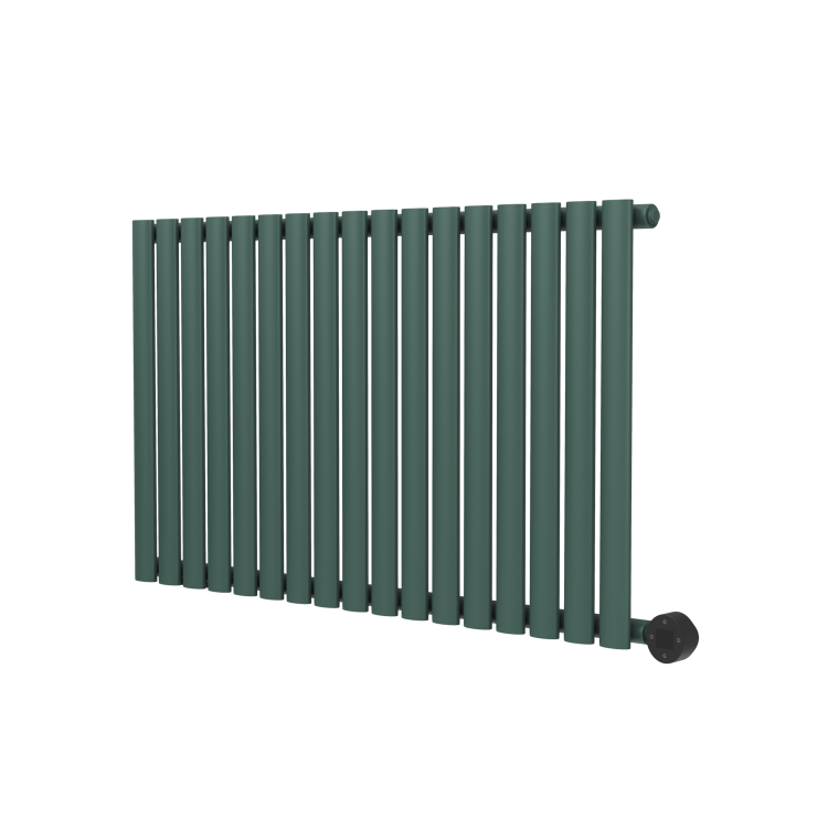 Sorrento Anthracite Horizontal Oval Designer Radiator 800x1593mm Double Panel 8218 BTU - Image 3