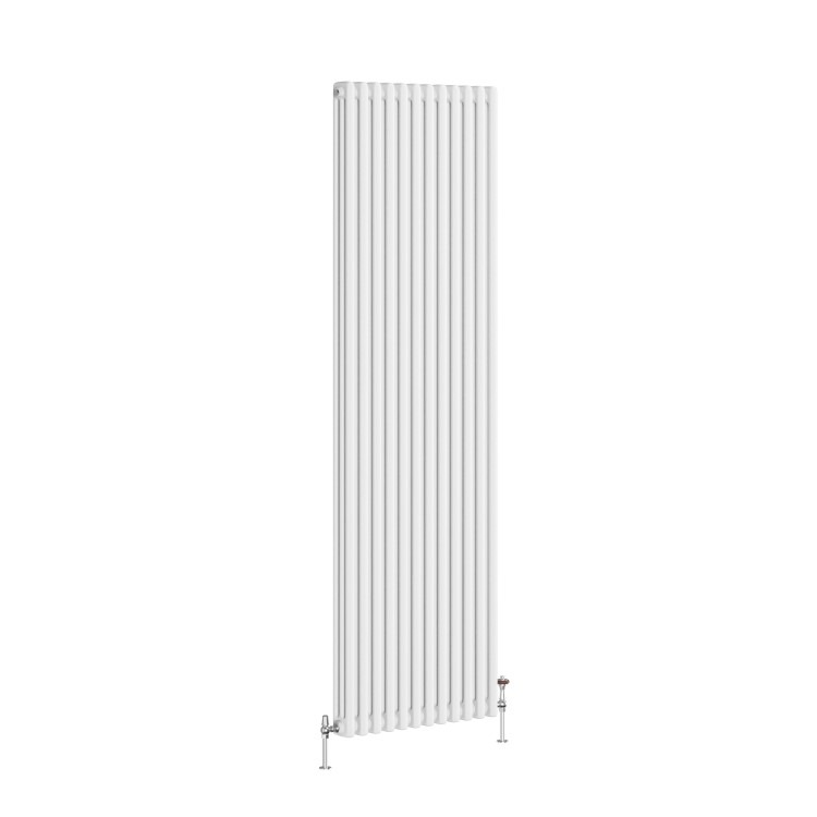 Reggio White Vertical Triple Column Traditional Radiator 1800x560mm 6654 BTU - Cast Iron Style - Image 3