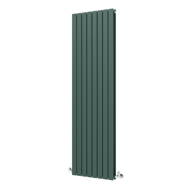 Riace Evergreen Vertical Flat Designer Radiator 1800x544mm Double Panel 5557 BTU - Image 5