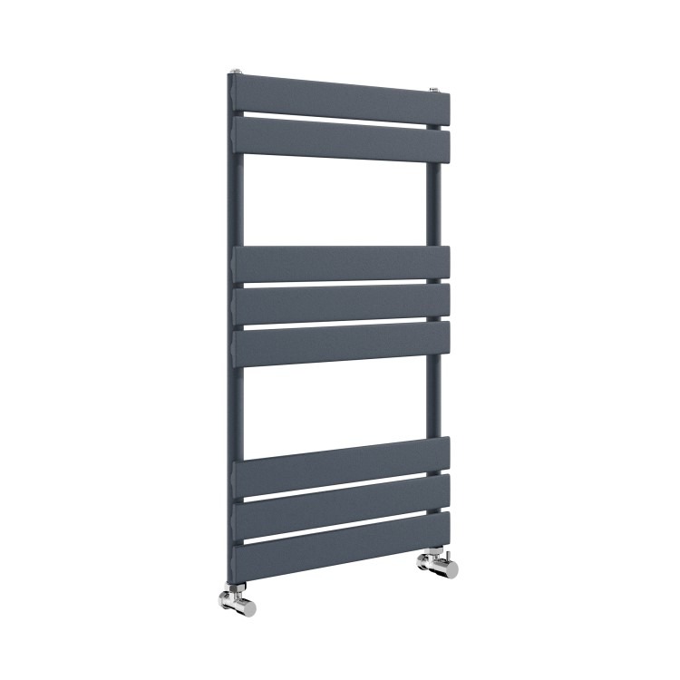 Riace Anthracite Vertical Flat Towel Radiator 800x450mm Single Panel 1120 BTU - Image 4