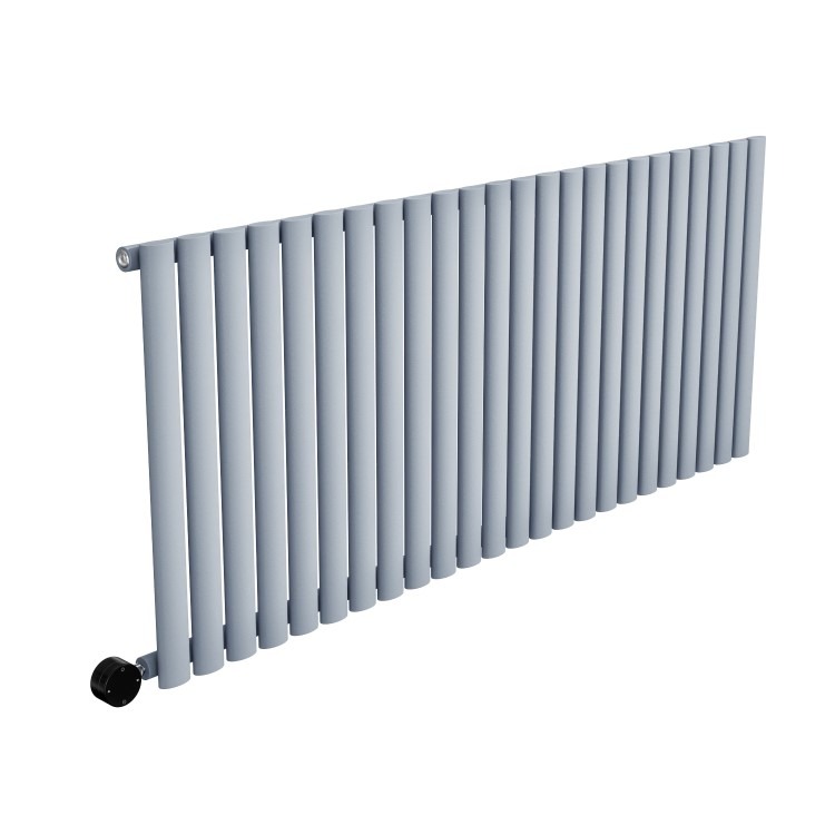 Light Grey Horizontal Smart Electric Radiator with Wi-Fi Thermostat - 2000W - H600xW1416mm - Bathroom Safe - Image 3