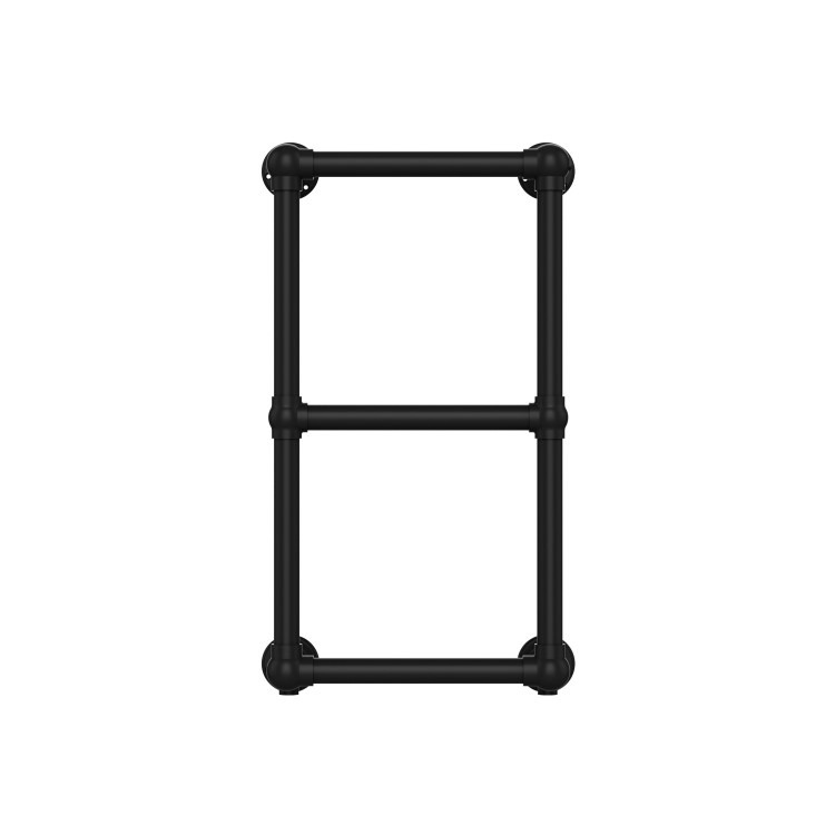 Black Vertical Traditional Towel Radiator 700 x 400mm - Regent - Image 5