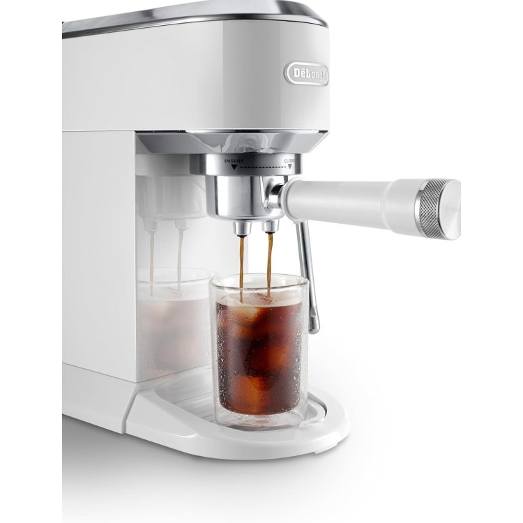 De’Longhi Dedica Duo Espresso Coffee Machine EC890.W– White - Image 3