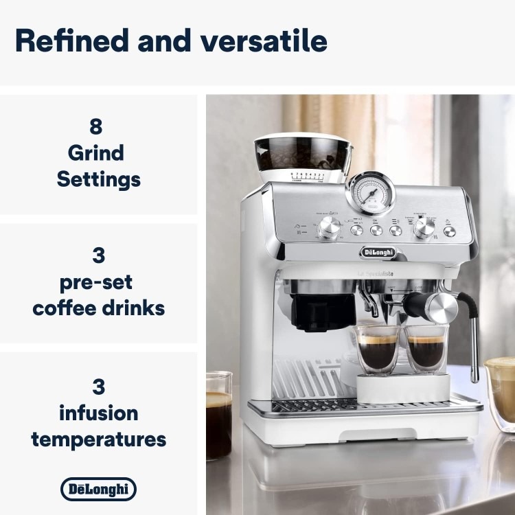 De’Longhi La Specialista Arte Espresso Machine EC9155.WH– White - Image 3