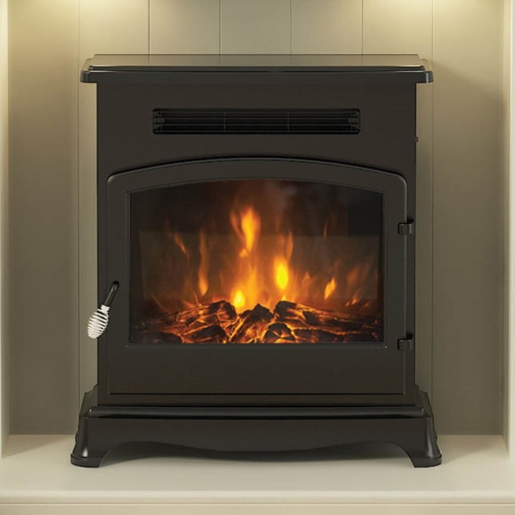 Be Modern Elstow Black Outset Electric Stove Fire - Image 3