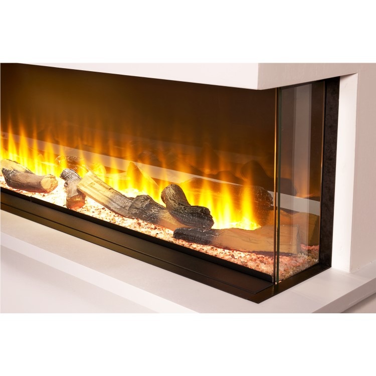 Adam Sahara Panoramic Media Wall Electric Fire, 31 Inch - Image 3