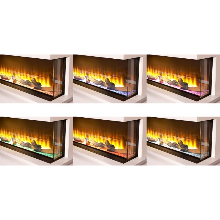 Adam Sahara Panoramic Media Wall Electric Fire, 81 Inch - Image 2