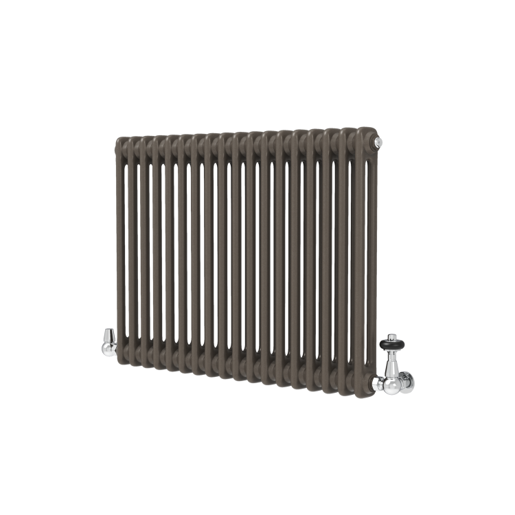 Reggio Russet Horizontal Double Column Traditional Radiator 600x830mm 2832 BTU - Cast Iron Style - Image 3