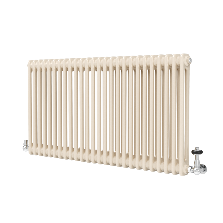Reggio Cleopatra Horizontal Double Column Traditional Radiator 600x1190mm 4091 BTU - Cast Iron Style - Image 2