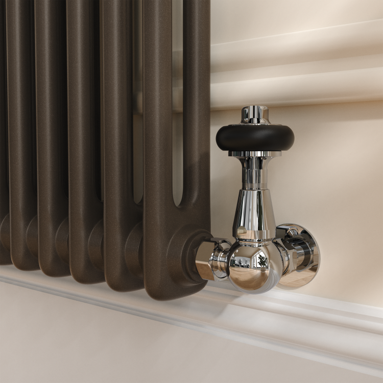 Reggio Russet Horizontal Double Column Traditional Radiator 600x1190mm 4091 BTU - Cast Iron Style - Image 4