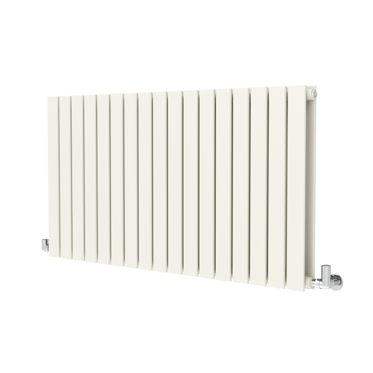 Riace Linen Horizontal Flat Designer Radiator 600x1156mm Double Panel 4370 BTU - Image 3