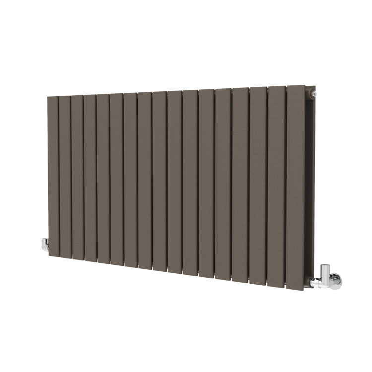 Riace Russet Horizontal Flat Designer Radiator 600x1156mm Double Panel 4370 BTU - Image 3