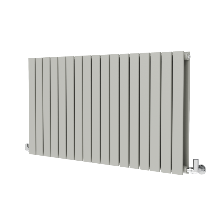 Riace Smoked Stone Horizontal Flat Designer Radiator 600x1156mm Double Panel 4370 BTU - Image 3