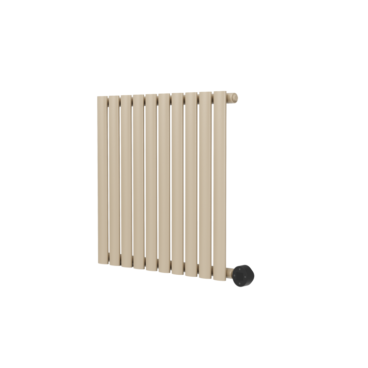Beige Grey Horizontal Smart Electric Radiator with Wi-Fi Thermostat - 600W - H600xW590mm - Bathroom Safe - Image 3