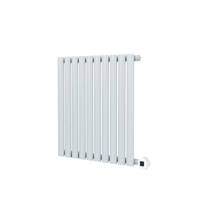Salt & Pepper Horizontal Smart Electric Radiator with Wi-Fi Thermostat - 600W - H600xW590mm - Bathroom Safe - Image 3
