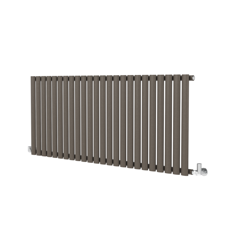 Sorrento Russet Horizontal Oval Designer Radiator 600x1416mm Single Panel 3783 BTU - Image 3
