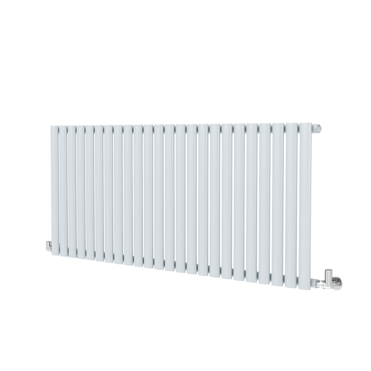 Sorrento Salt & Pepper Horizontal Oval Designer Radiator 600x1416mm Single Panel 3783 BTU - Image 3
