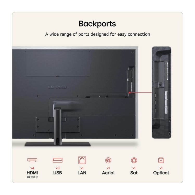 LG OLED55G66LS 55 Inch OLED evo AI G6 4K Smart TV – 165Hz Gaming Dolby Vision & Alpha 11 AI Processor - Image 4