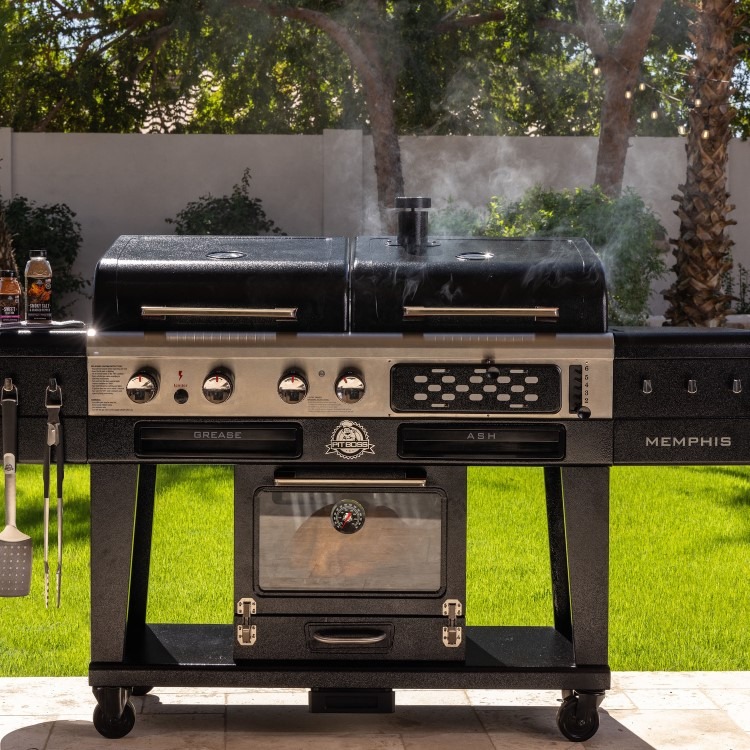 Pit Boss Memphis 2.0 Ultimate Gas and Charcoal Combo BBQ Grill with Smoker - PBMEMU2 - Image 2