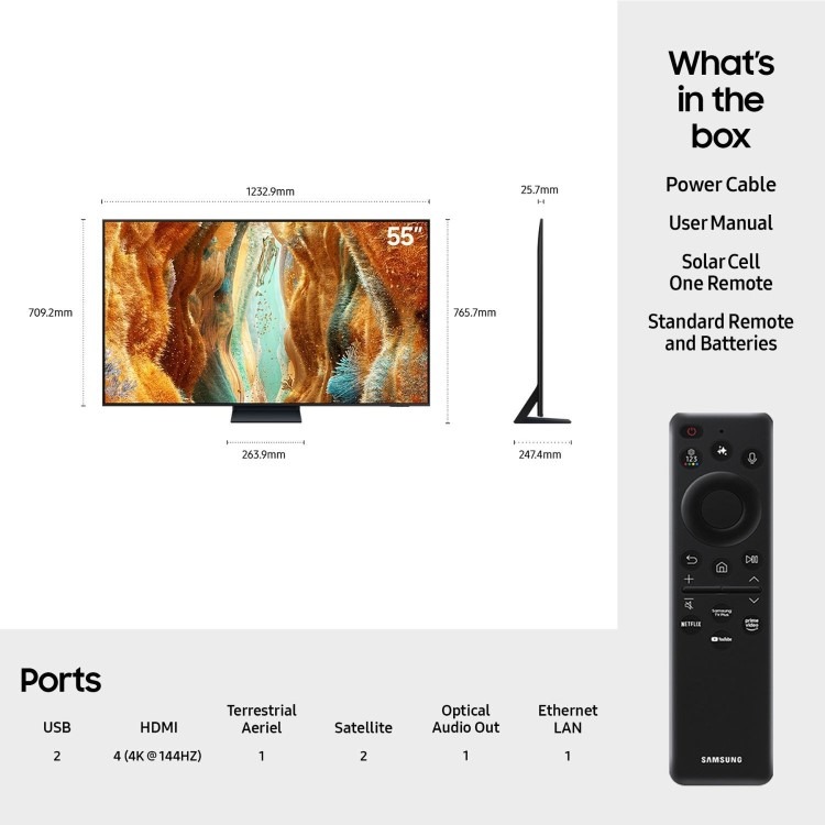 Samsung QE55QN73FATXXU 55" Neo QLED – 4K Ultra HD HDR Smart TV with Tizen OS - Image 4