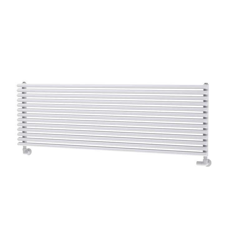Ventura Linea White Oval Unique Designer Radiator 455x1400mm Single Panel 3420 BTU - Horizontal Bars - Image 4