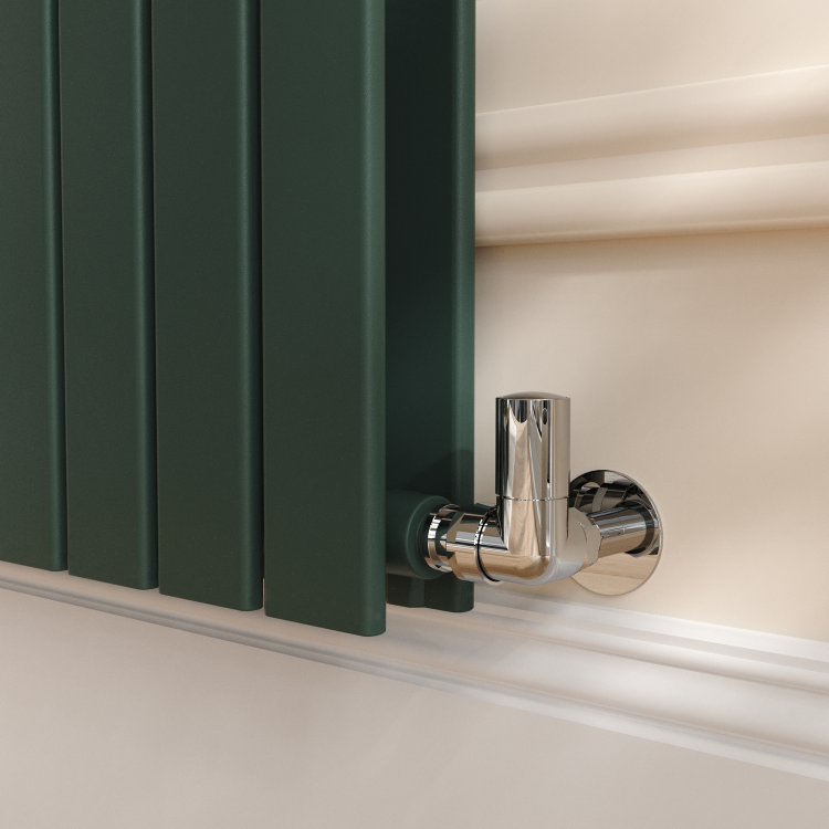 Riace Evergreen Vertical Flat Designer Radiator 1800x680mm Double Panel 6947 BTU - Image 4
