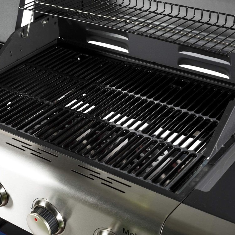 Outback Meteor - 4 Burner Gas BBQ Grill with Side Burner - Blue - Image 5