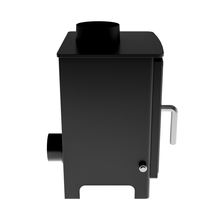 Cast Iron 5kW Log Burning Multi-Fuel Stove in Black - AmberGlo - Image 5