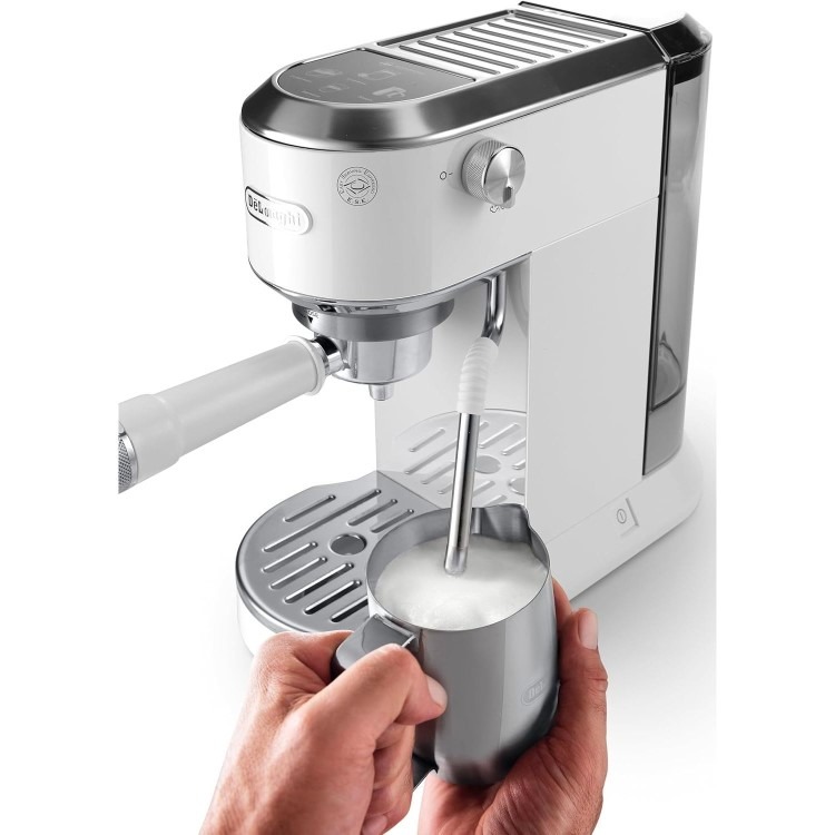 De’Longhi Dedica Duo Espresso Coffee Machine EC890.W– White - Image 4