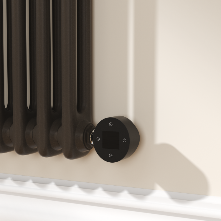 Russet Horizontal Smart Electric Radiator with Wi-Fi Thermostat - 1200W - H400xW830mm - Bathroom Safe - Image 4